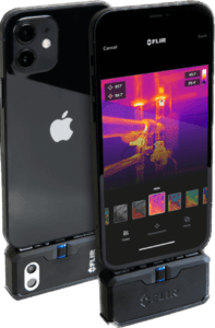 Flir Infra Red on iPhone home inspector tools