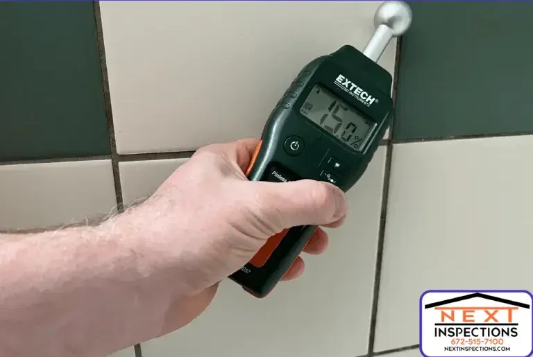 Moisture Inspection in bathroom